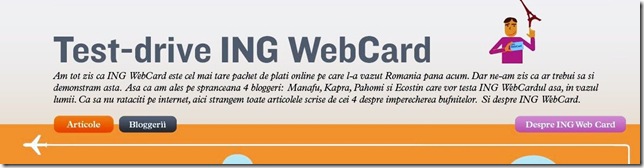 ING WebCard Test-drive