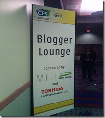 Blogger lounge CES 2010