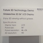 Sony 3D 56 inches LCD