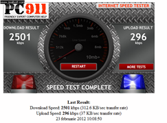 Optic net speed test