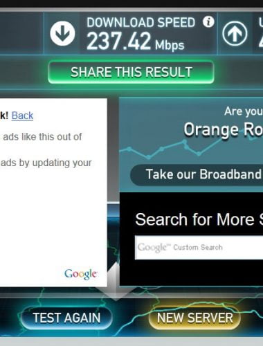 Orange 4G Plus speed test