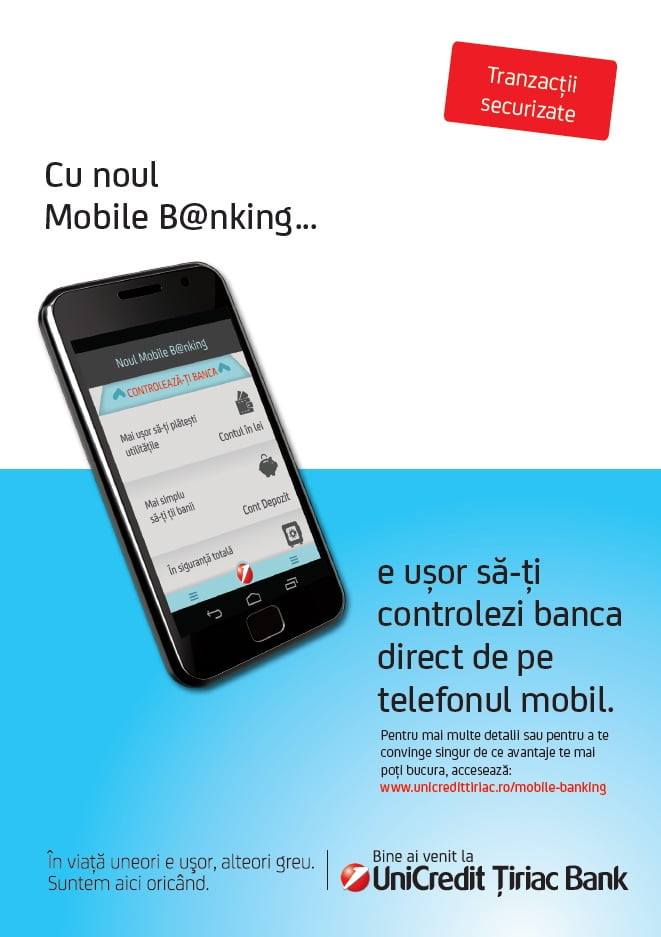 Unicredit Țiriac Bank Mobile B@nking